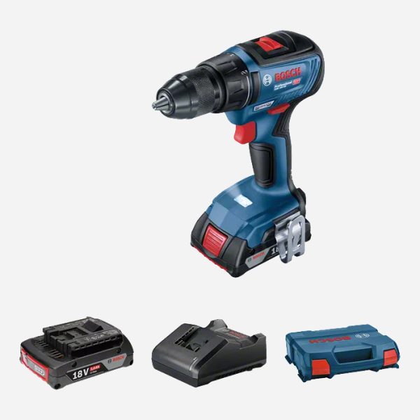 Bosch GSR18V-50 Matkap + GDX 180-Li Darbeli Somun Sıkma Üç akülü (3x5.0Ah)