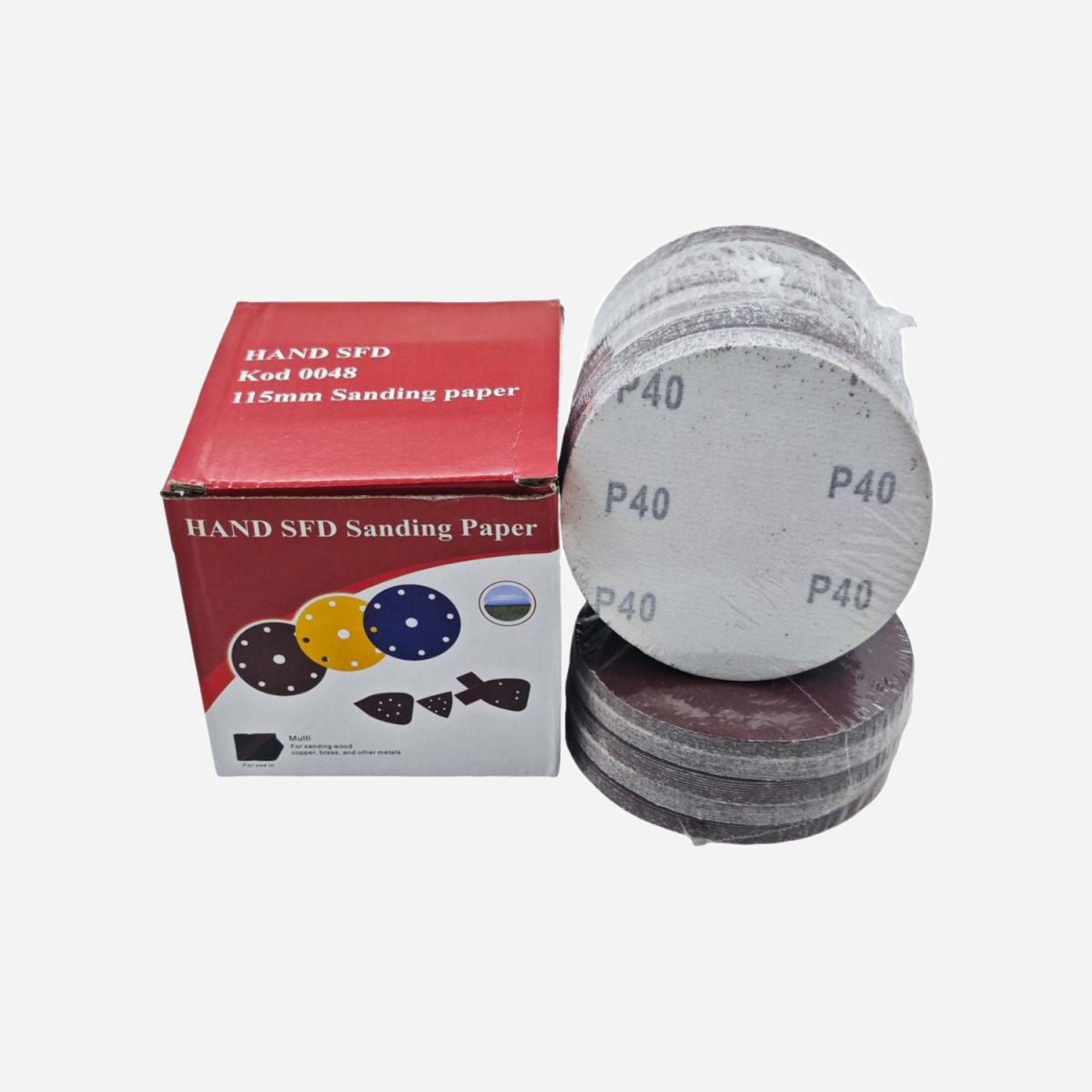 Hand Sfd Cırtlı Zımpara 115Mm (50 ADET) - Görsel 1
