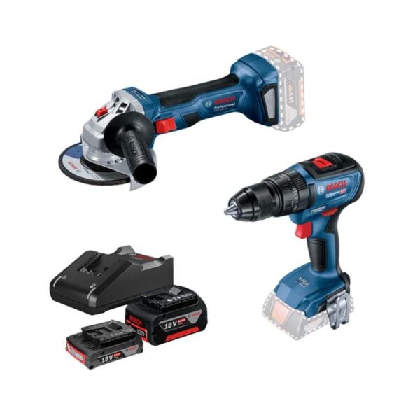 Bosch Gws 180-LI+GSB 180-LI 18V-50 Akülü Taşlama ve Matkap Seti