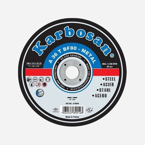 Karbosan 180X3.0X22.23 Metal Kesme Taşı