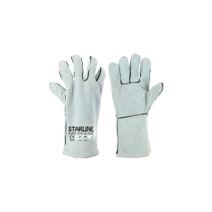 Gri Deri Kaynak Eldiveni E-071 No:10