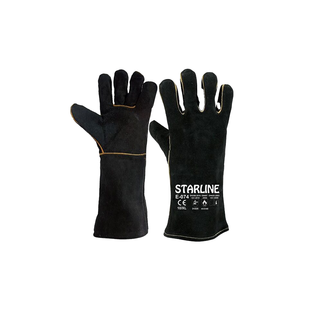 Siyah Kaynak Eldiveni E-074 No:10