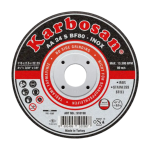 Karbosan 115 x 1.0 x 22.23 Paslanmaz Çelik (Inox) Kesme